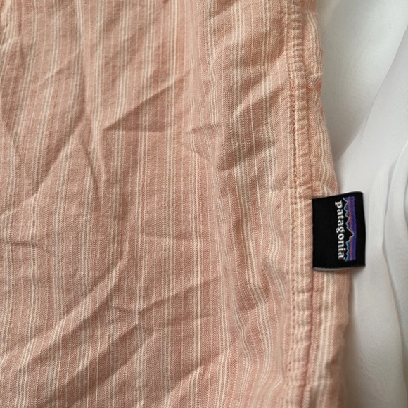 Mens Patagonia Peach Colored Short Sleeve Button-down Shirt Size Small - Picture 2 of 6